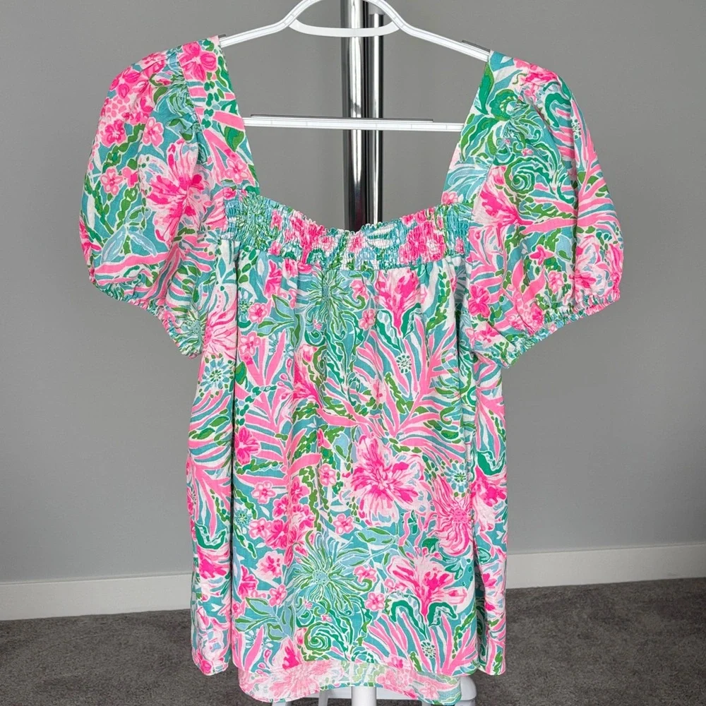 Lilly Pulitzer Keating Linen Top